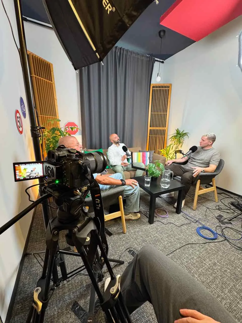 Podcast-Aufnahme im Studio