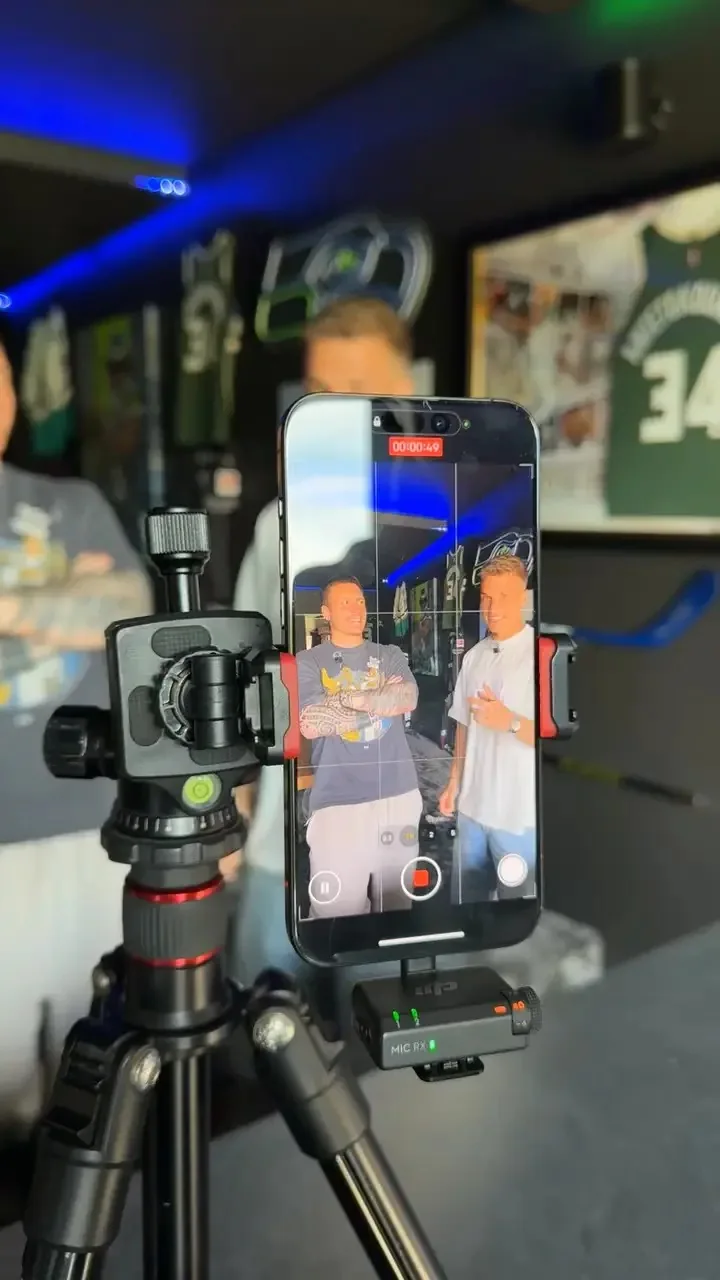 Behind the Scenes beim Videodreh